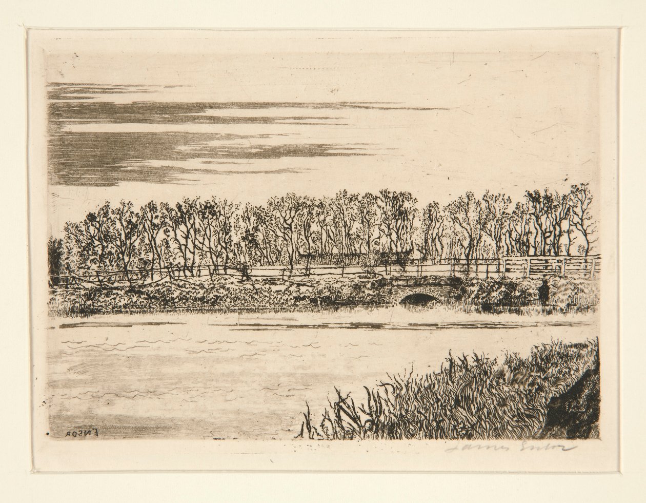 Le pont du bois? Ostende (A híd az erdőben Ostendben) alkotó: James Ensor