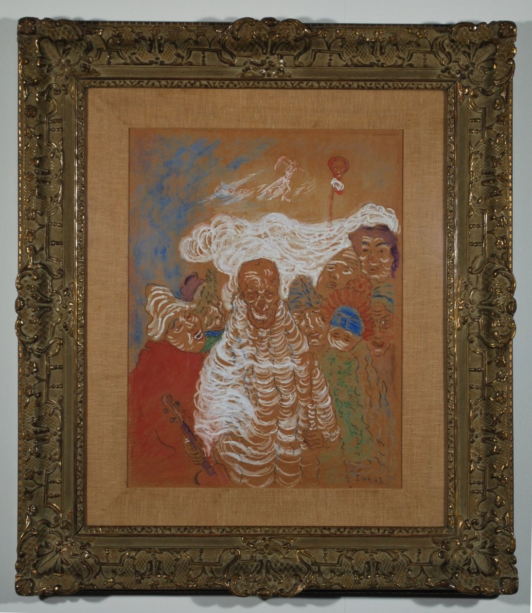 Die Masken und der Tod alkotó: James Ensor
