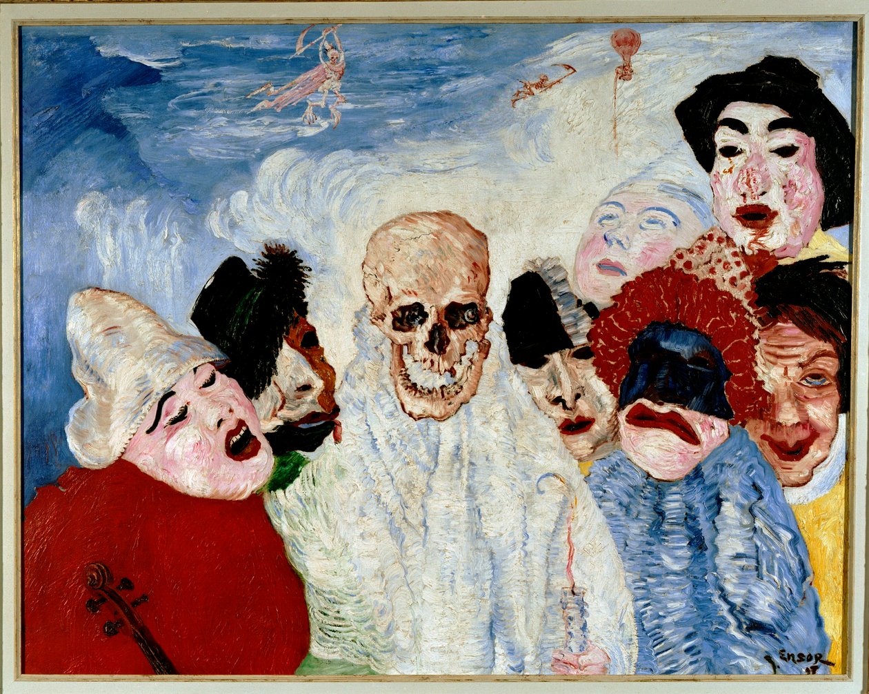 Maszkok és halál Maszkok és halál, 1897. alkotó: James Ensor