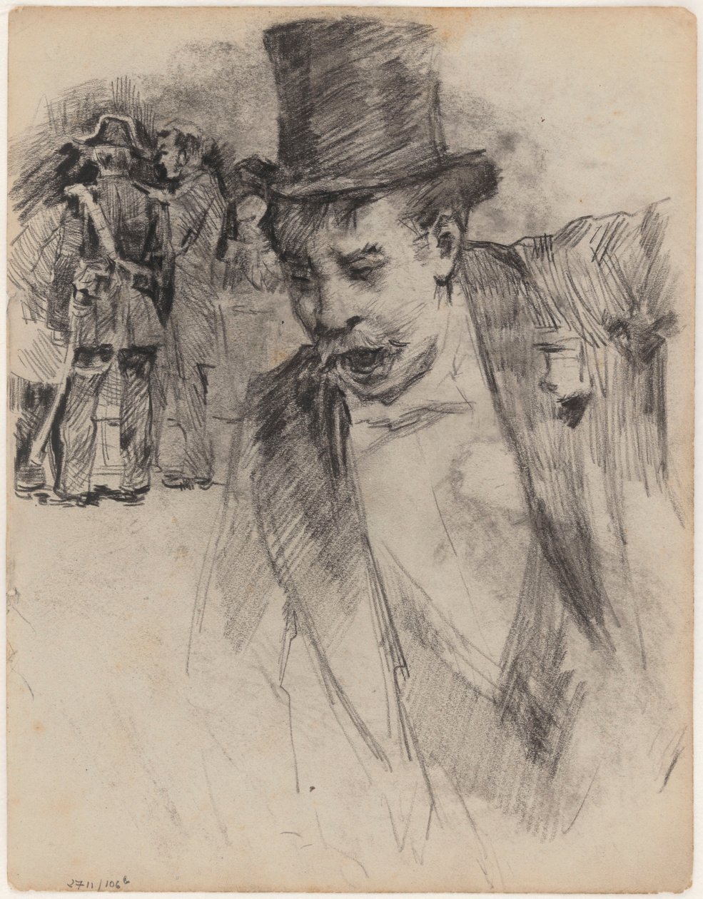 Cilinderes férfi alkotó: James Ensor