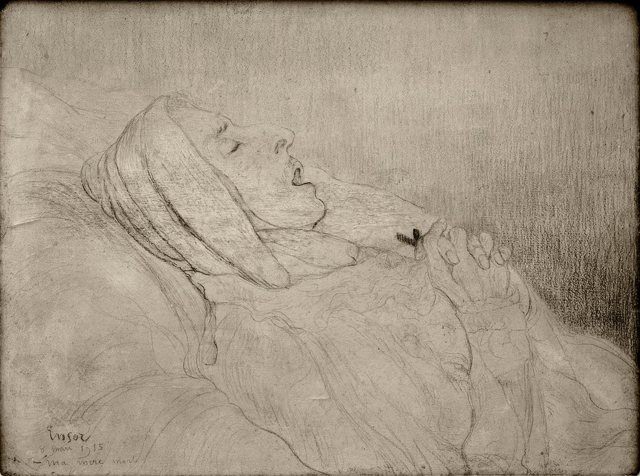 halott anyám alkotó: James Sidney Ensor