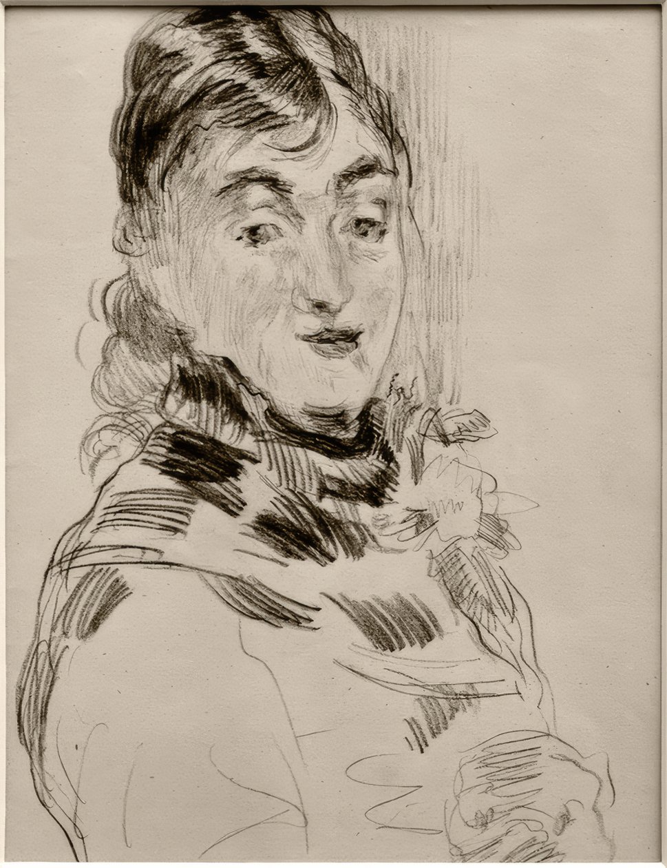 Méry Laurent egy mopszsal alkotó: James Sidney Ensor