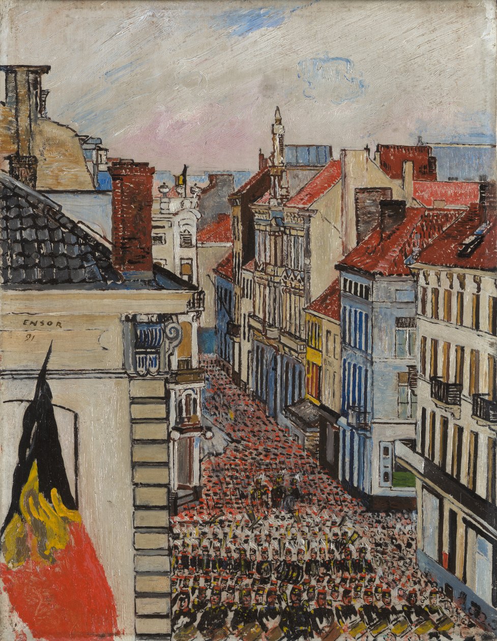Zene a Vlaanderenstraatban alkotó: James Ensor