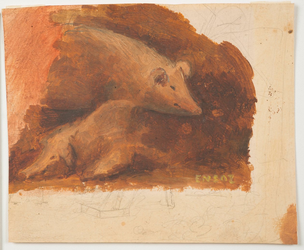 Schweine alkotó: James Ensor