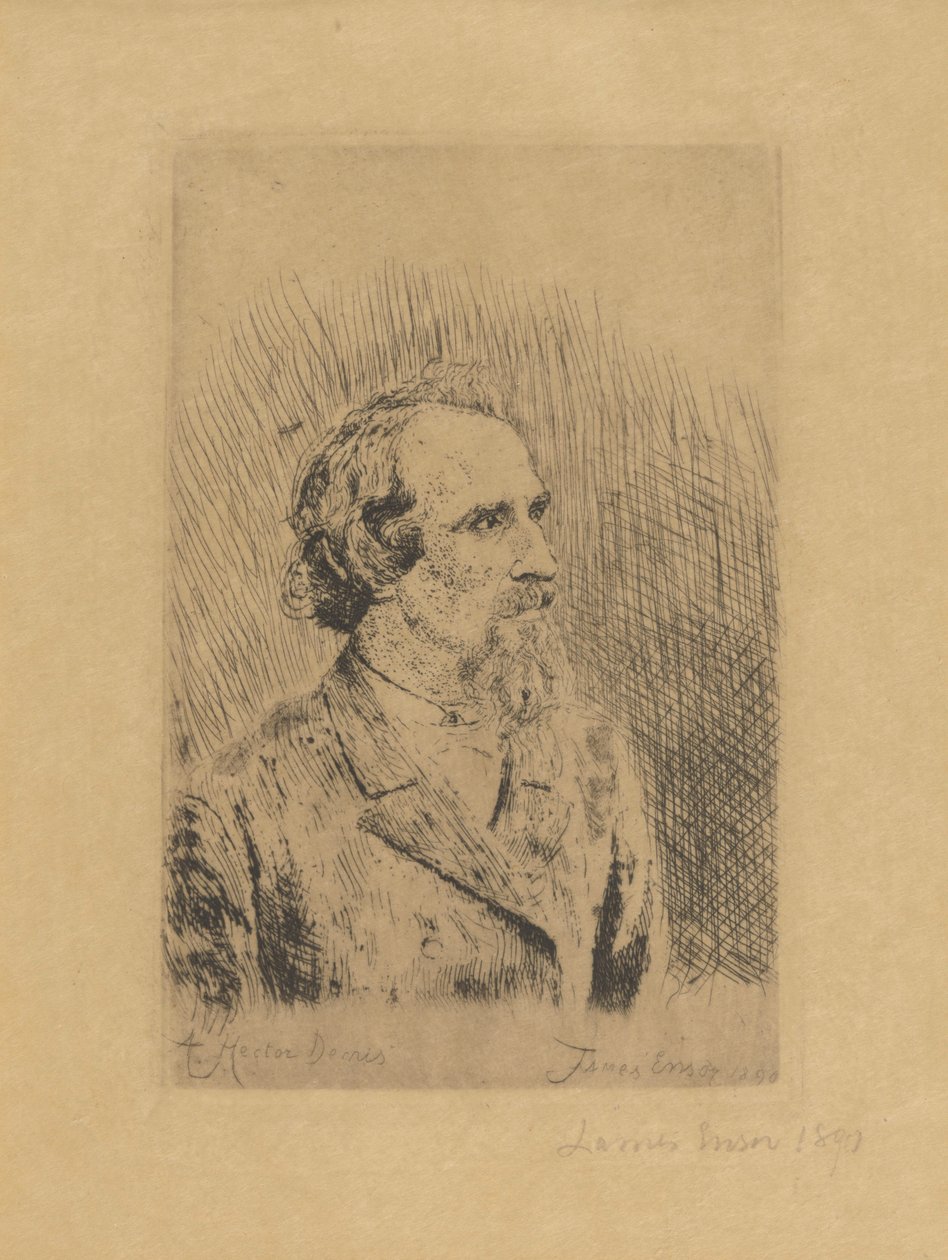 Hector Denis portréja alkotó: James Ensor