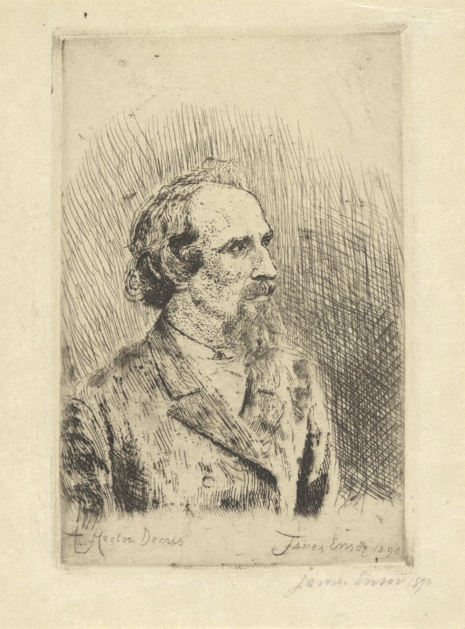 Hector Denis portréja alkotó: James Ensor