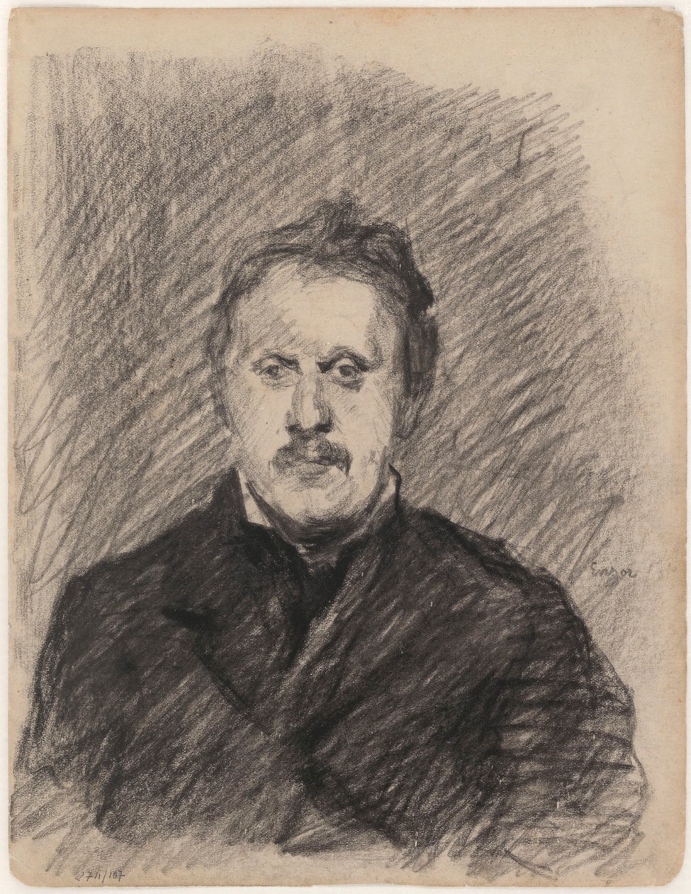 Férfi portréja alkotó: James Ensor