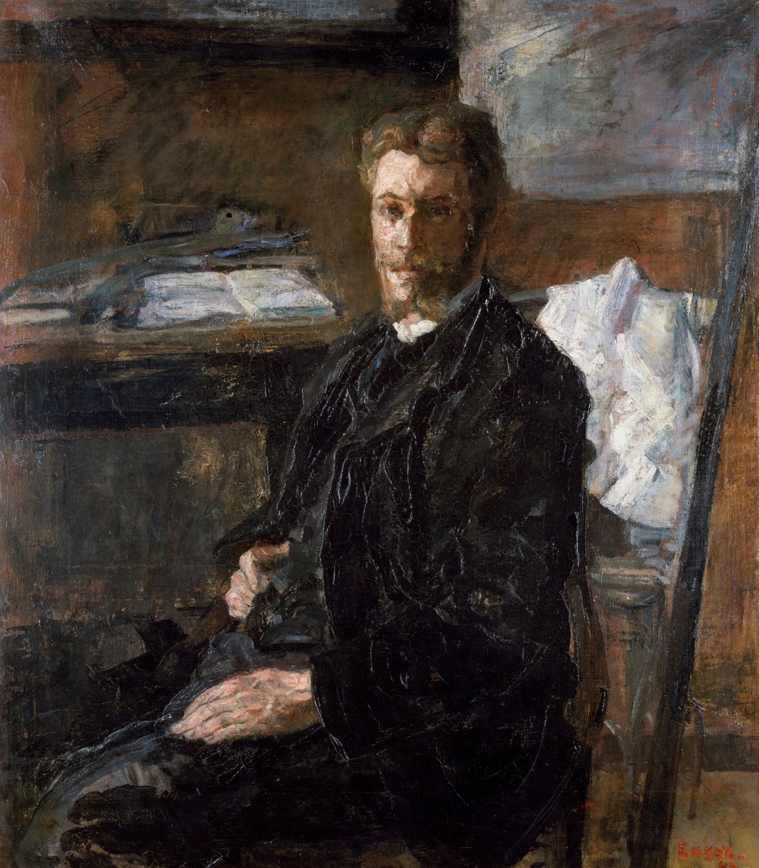 Willy Finch művész portréja (Portrait du peintre Willy Finch) alkotó: James Ensor