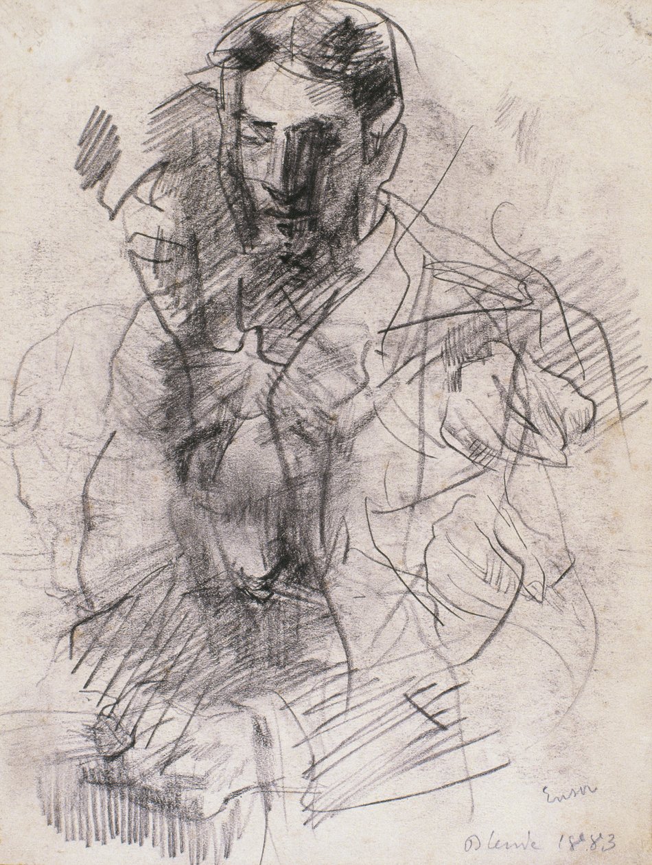 A művész, Willy Finch portréja alkotó: James Ensor