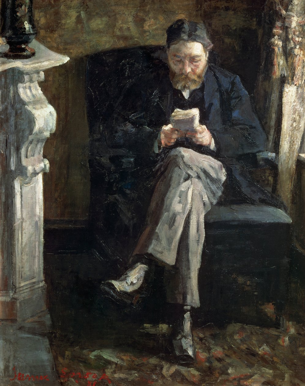 A művész édesapjának portréja alkotó: James Ensor