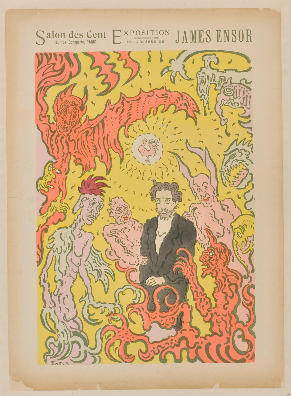 Salon des Cent. Dezember 1898 alkotó: James Ensor