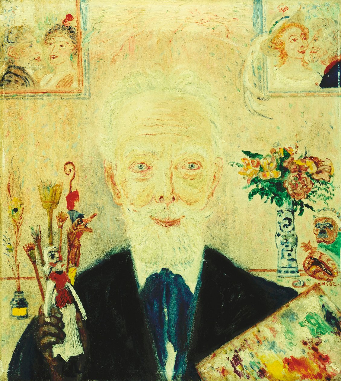 Önarckép; Automatikus portré alkotó: James Ensor
