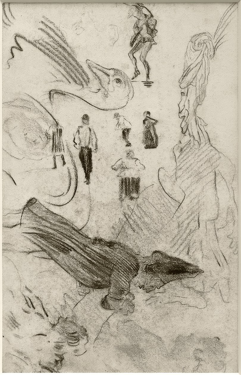 Sziluettek és groteszk figurák alkotó: James Sidney Ensor