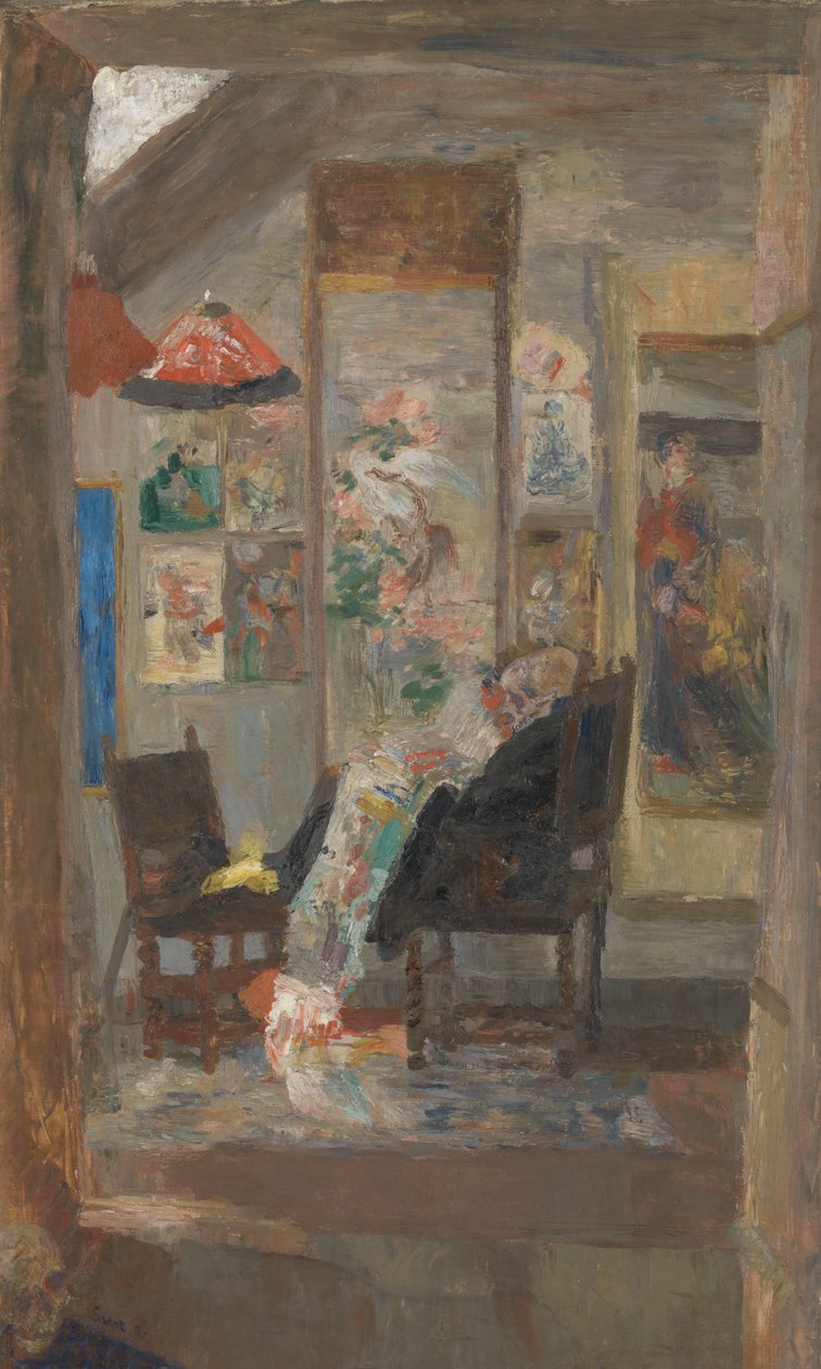 Csontváz Chinoiseries-t néz alkotó: James Ensor