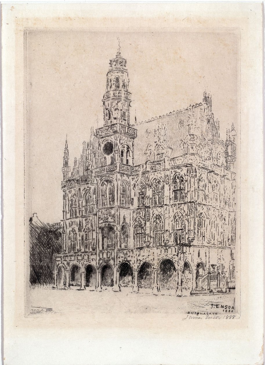 Oudenaarde városháza alkotó: James Ensor