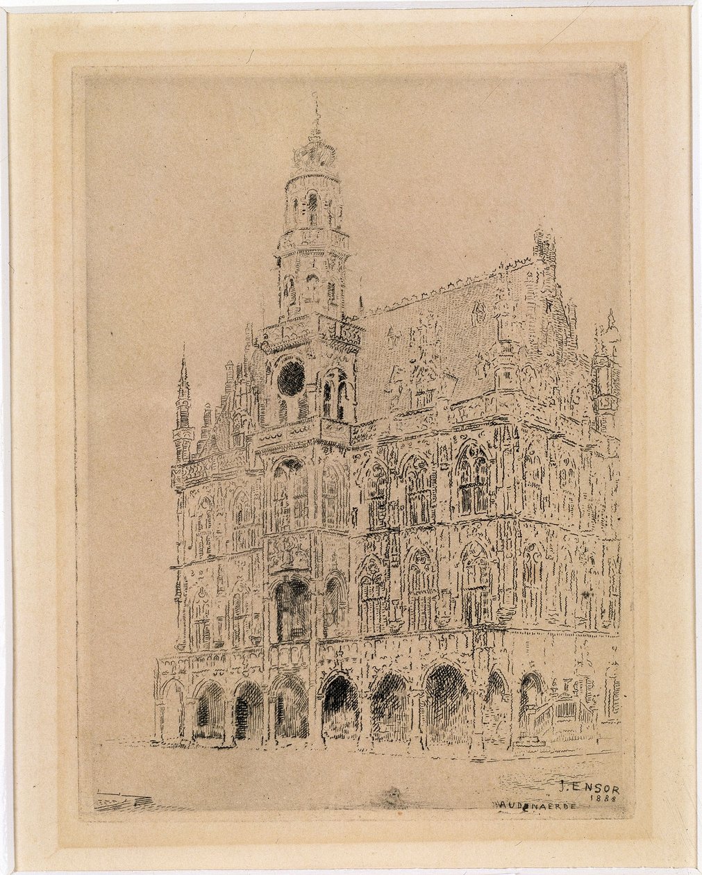 Oudenaarde városháza alkotó: James Ensor