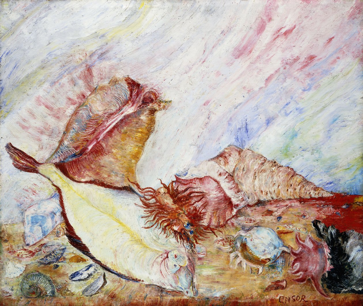 Csendélet; Stilleben alkotó: James Ensor