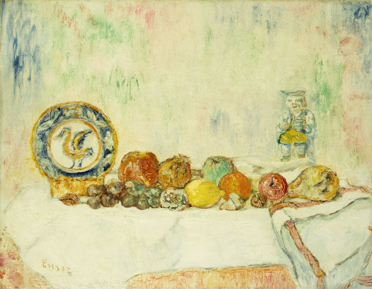 Csendélet gyümölcsökkel; Nature Morte aux Fruits alkotó: James Ensor