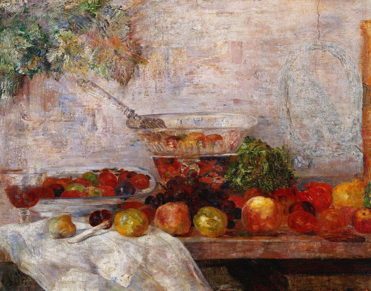 Csendélet papagájjal; Nature Morte au Perroquet alkotó: James Ensor