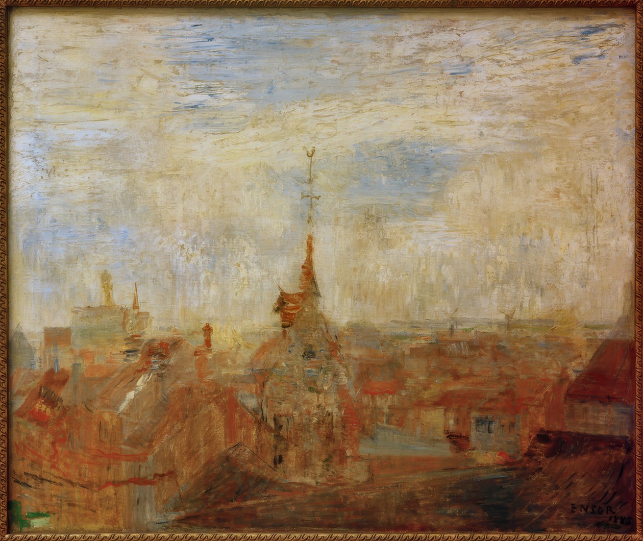 Ostend háztetői alkotó: James Sidney Ensor