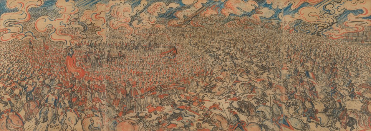 A vértesek Waterloonál alkotó: James Ensor
