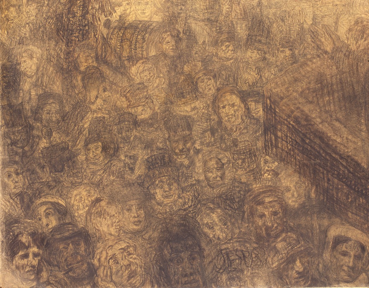 Az élénk és ragyogó: Krisztus belépése Jeruzsálembe (conte) alkotó: James Ensor