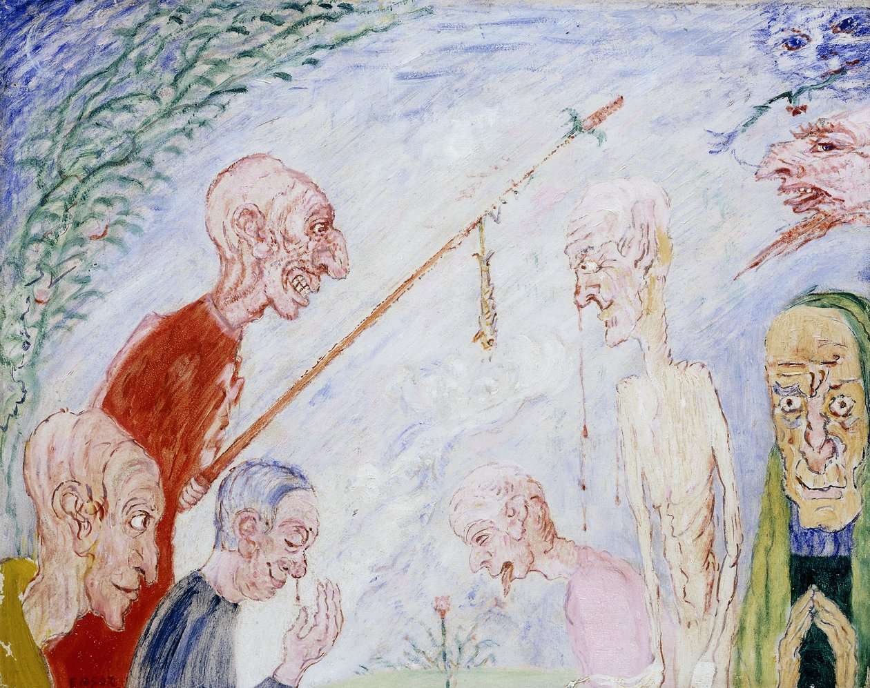A zarándokok; A zarándokok – De Pelgrims alkotó: James Ensor