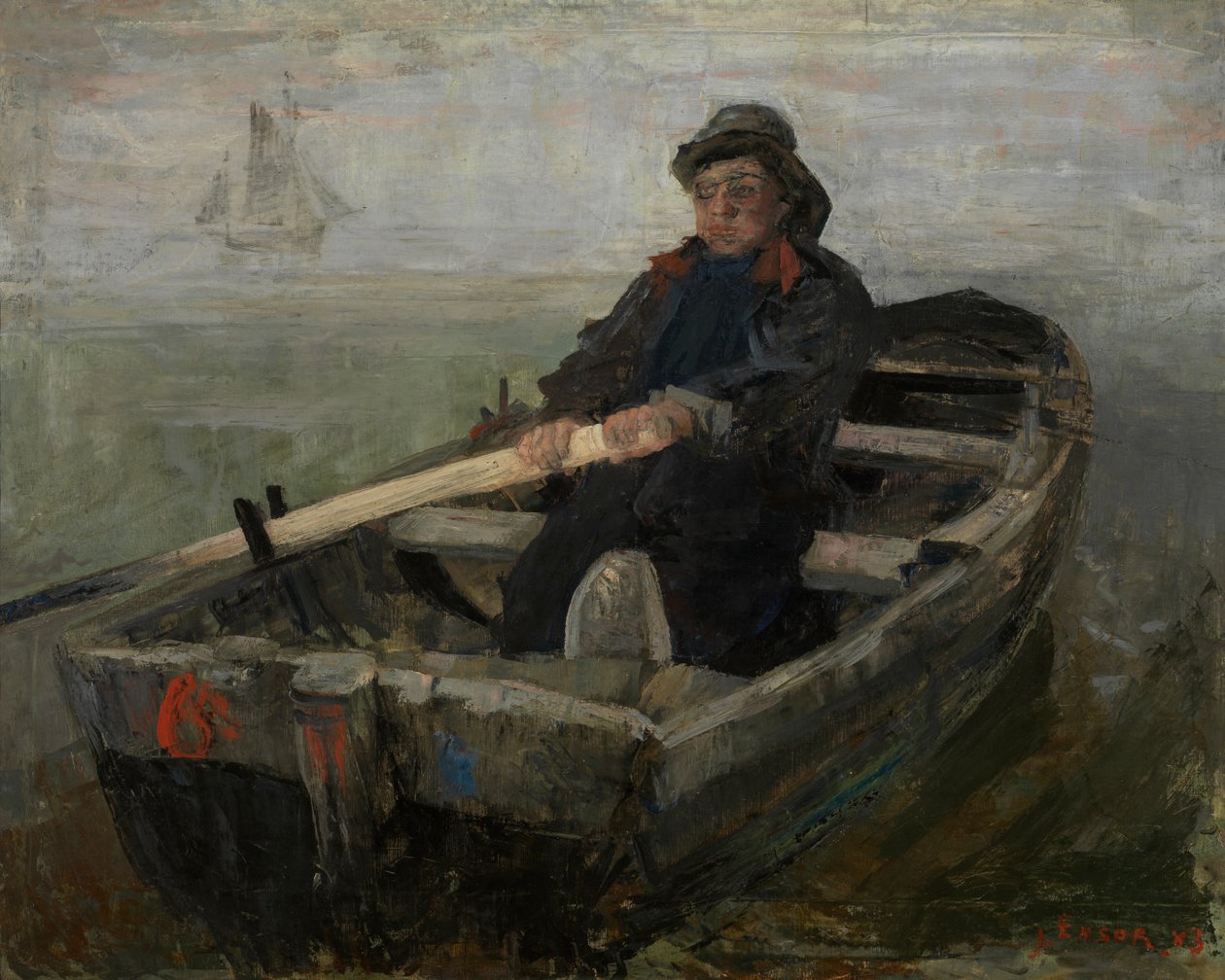 Az Evezős alkotó: James Ensor