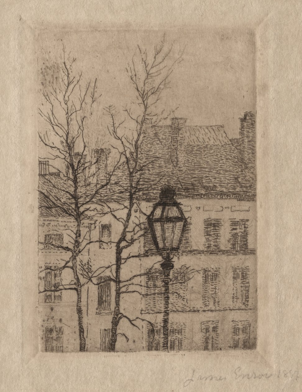 A lámpa alkotó: James Ensor
