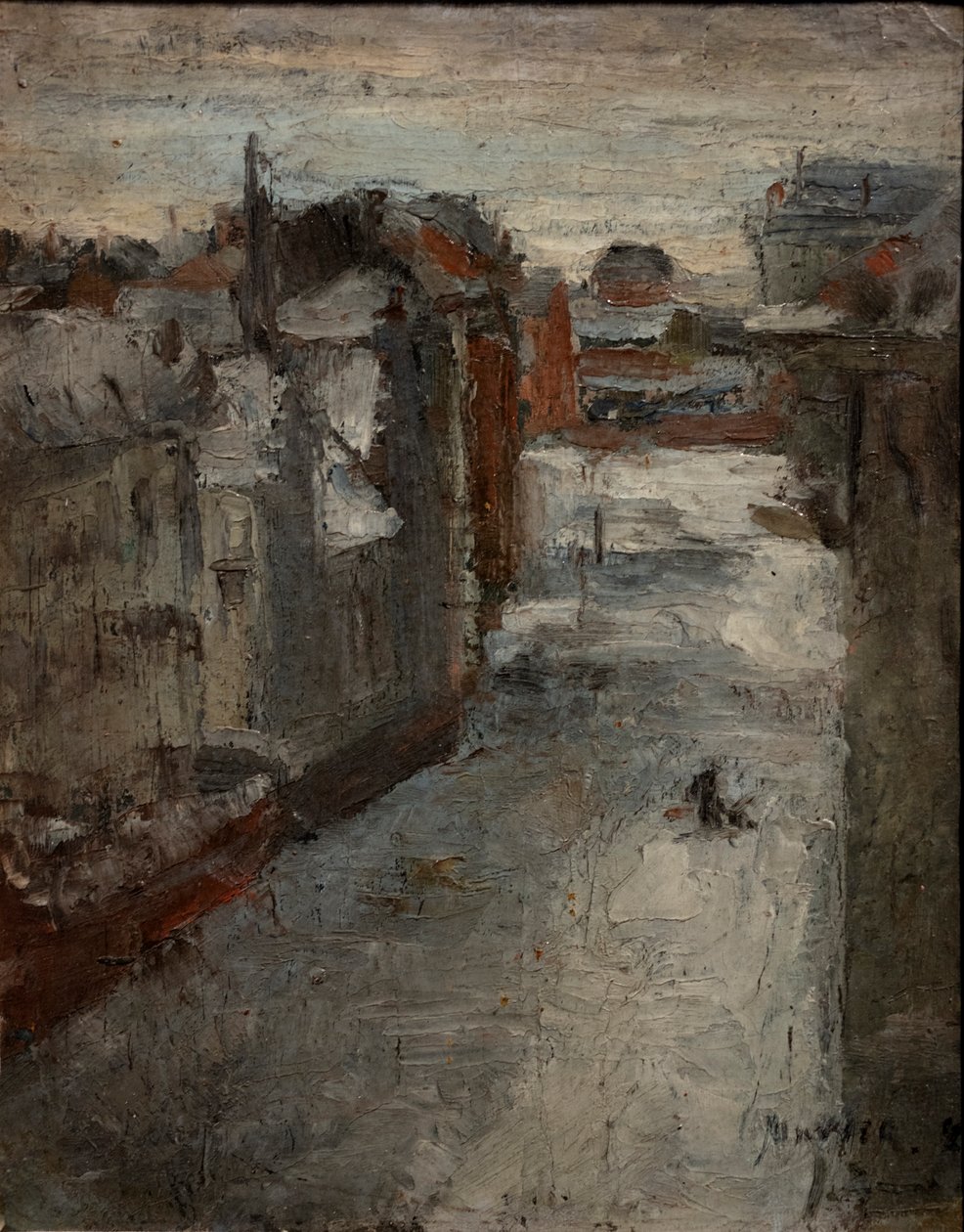 A Van Iseghemlaan a hó alatt alkotó: James Ensor