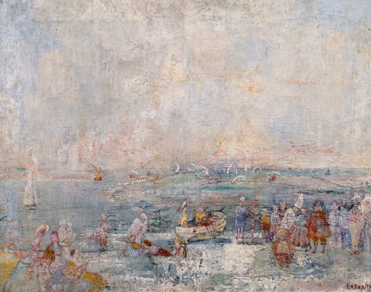 Karnevál a tengerparton alkotó: James Ensor