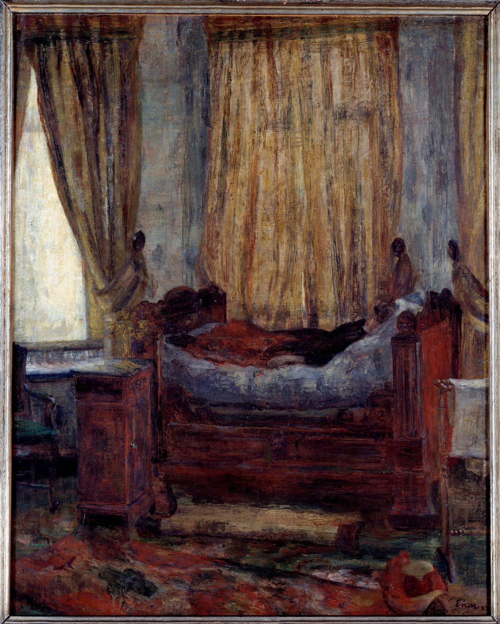A bajba jutott hölgy. James Ensor festménye (1860-1949) Ec. Bel alkotó: James Ensor