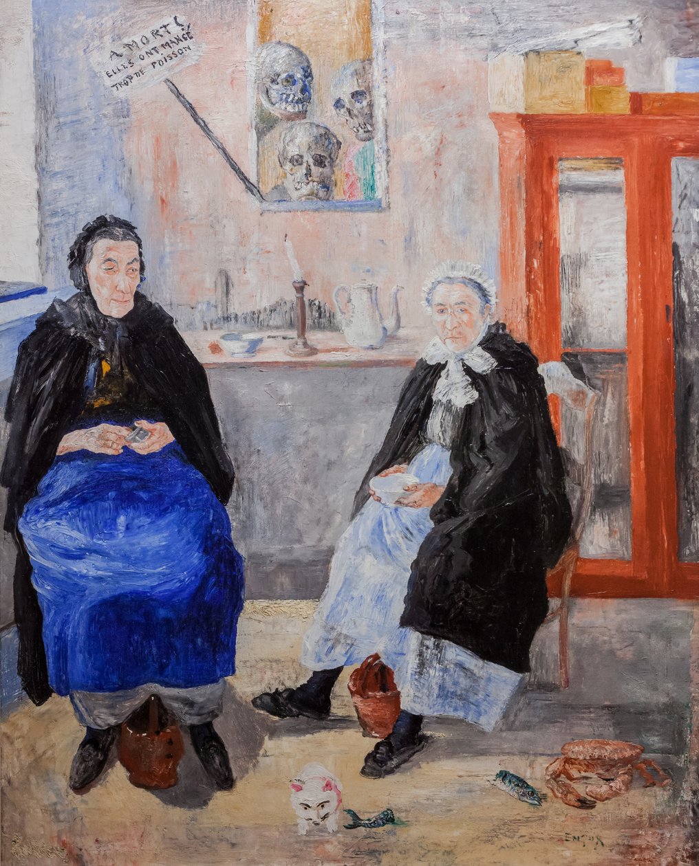 A melankolikus halaslányok alkotó: James Ensor