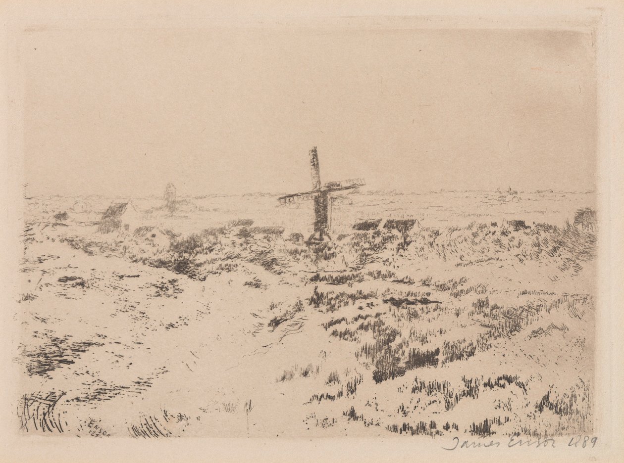 A mariakerkei szélmalom alkotó: James Ensor