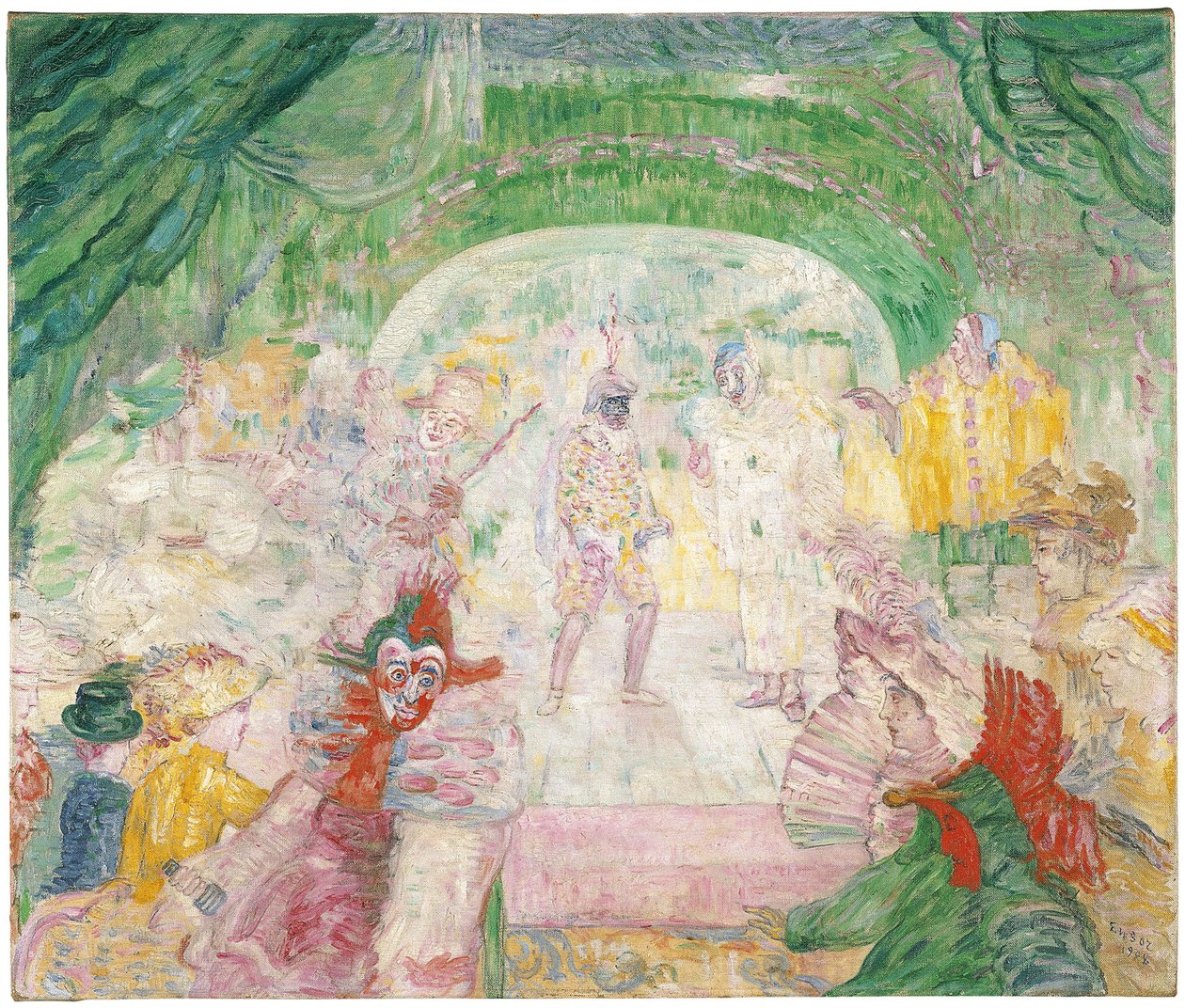 Maszkok Színháza, 1908 alkotó: James Ensor