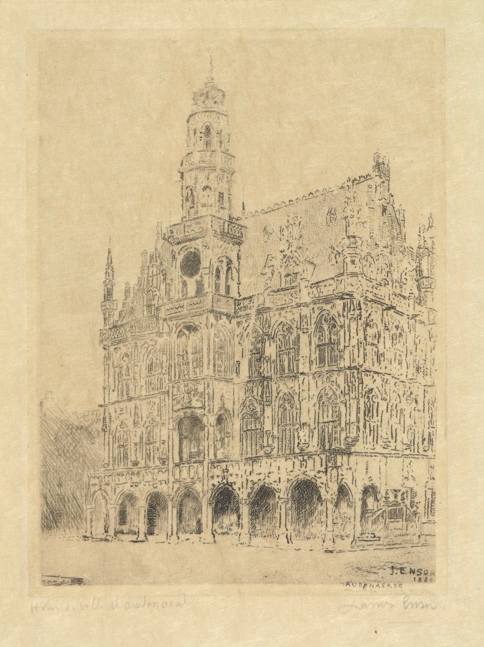 Oudenaarde városháza alkotó: James Ensor