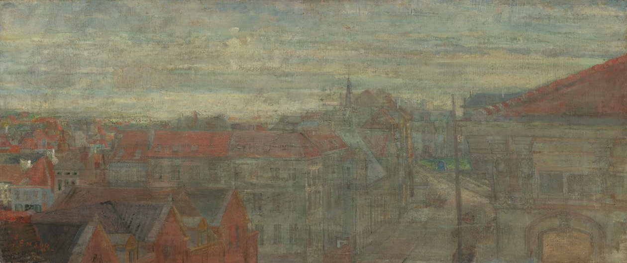 Kilátás Phnosia-ra. Fényes hullámok és rezgések alkotó: James Ensor