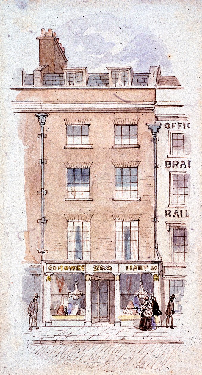 Howes és Hart, Fleet Street, London, 1820 alkotó: James Findlay