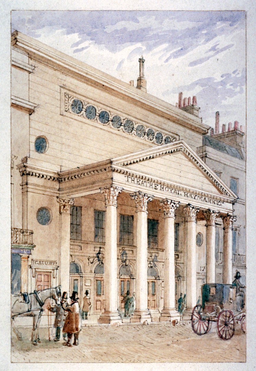 Theatre Royal, Haymarket, Westminster, London, 1840 alkotó: James Findlay