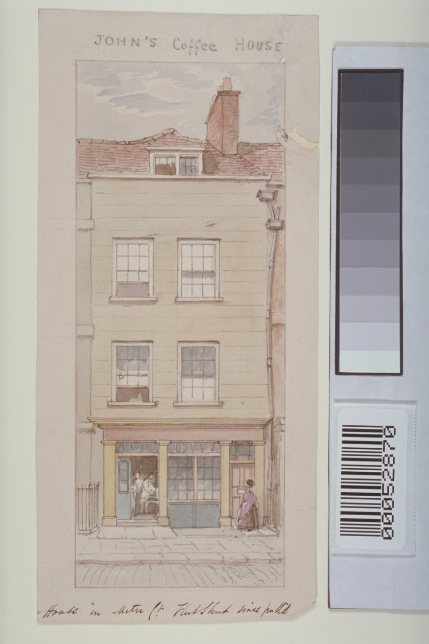 Kilátás a Mitre Courtra, a Fleet Streetre, a John