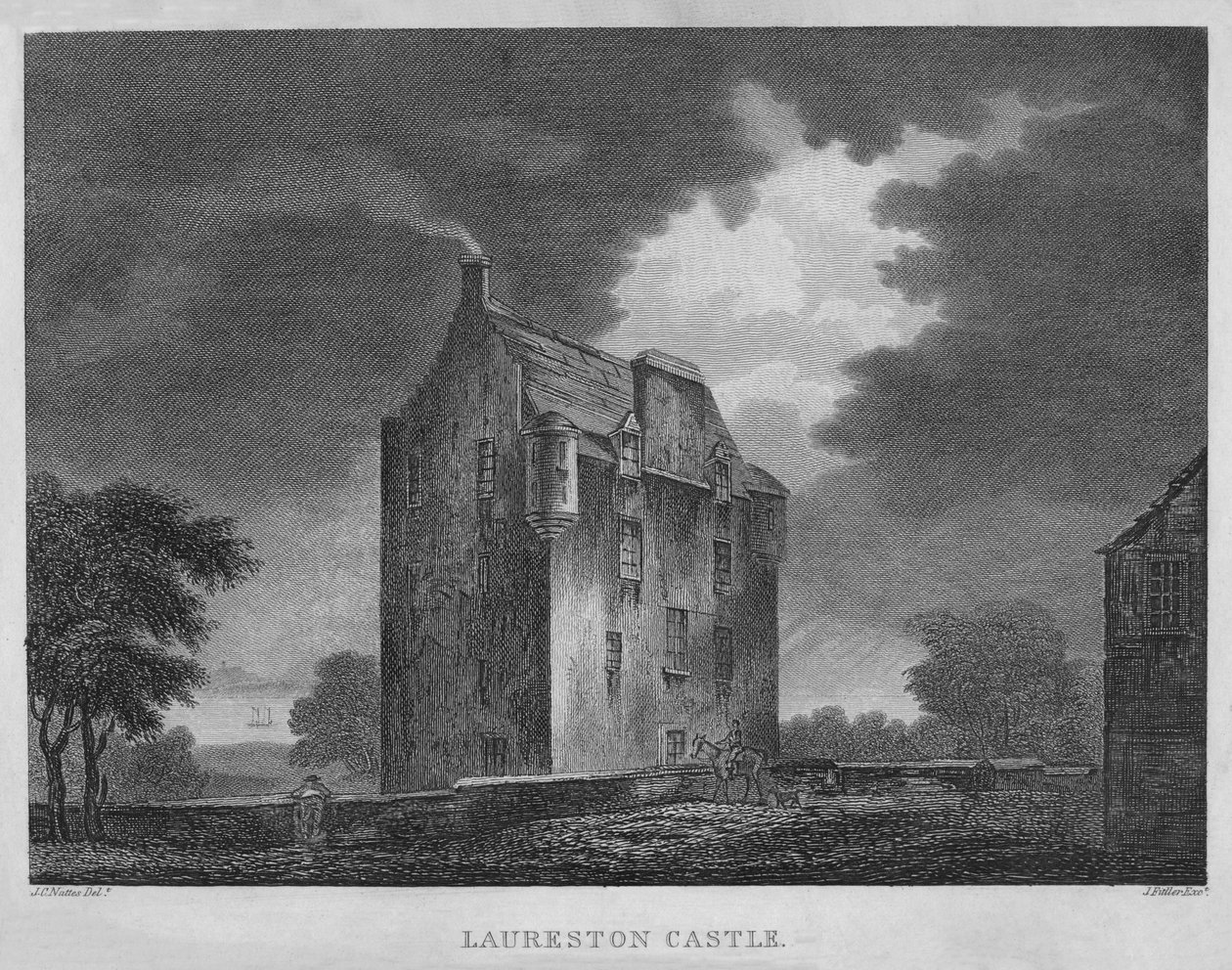 Laureston kastély, 1804 alkotó: James Fittler