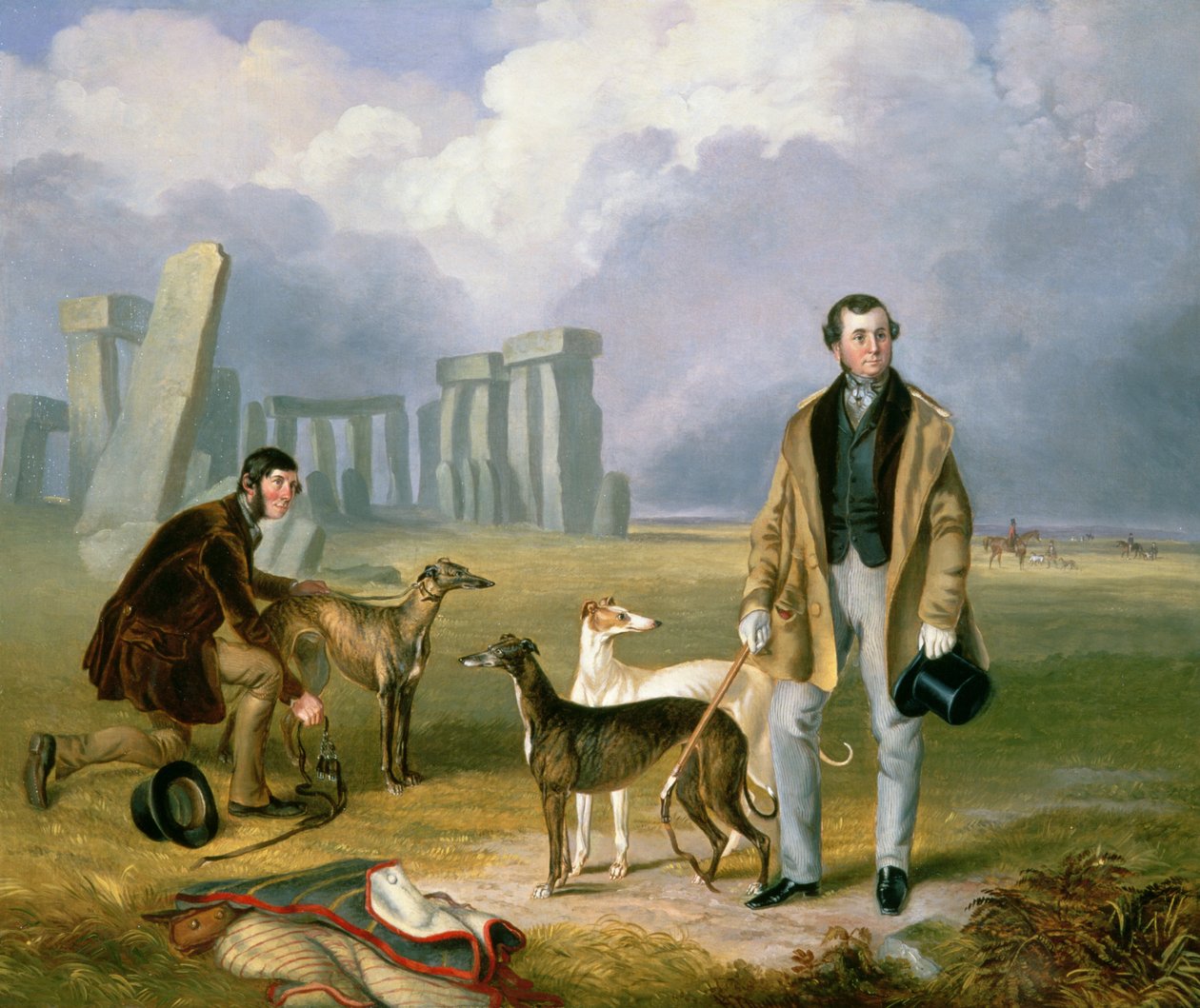 Charles Randell agárral, 1849 alkotó: James Flewitt Mullock