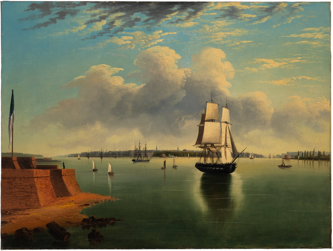 Kilátás New Yorkra alkotó: James Fulton Pringle