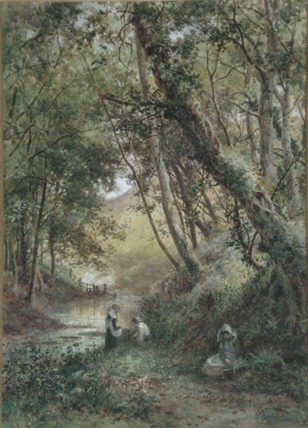 A patak mellett (akvarell papíron) alkotó: James George Bingley