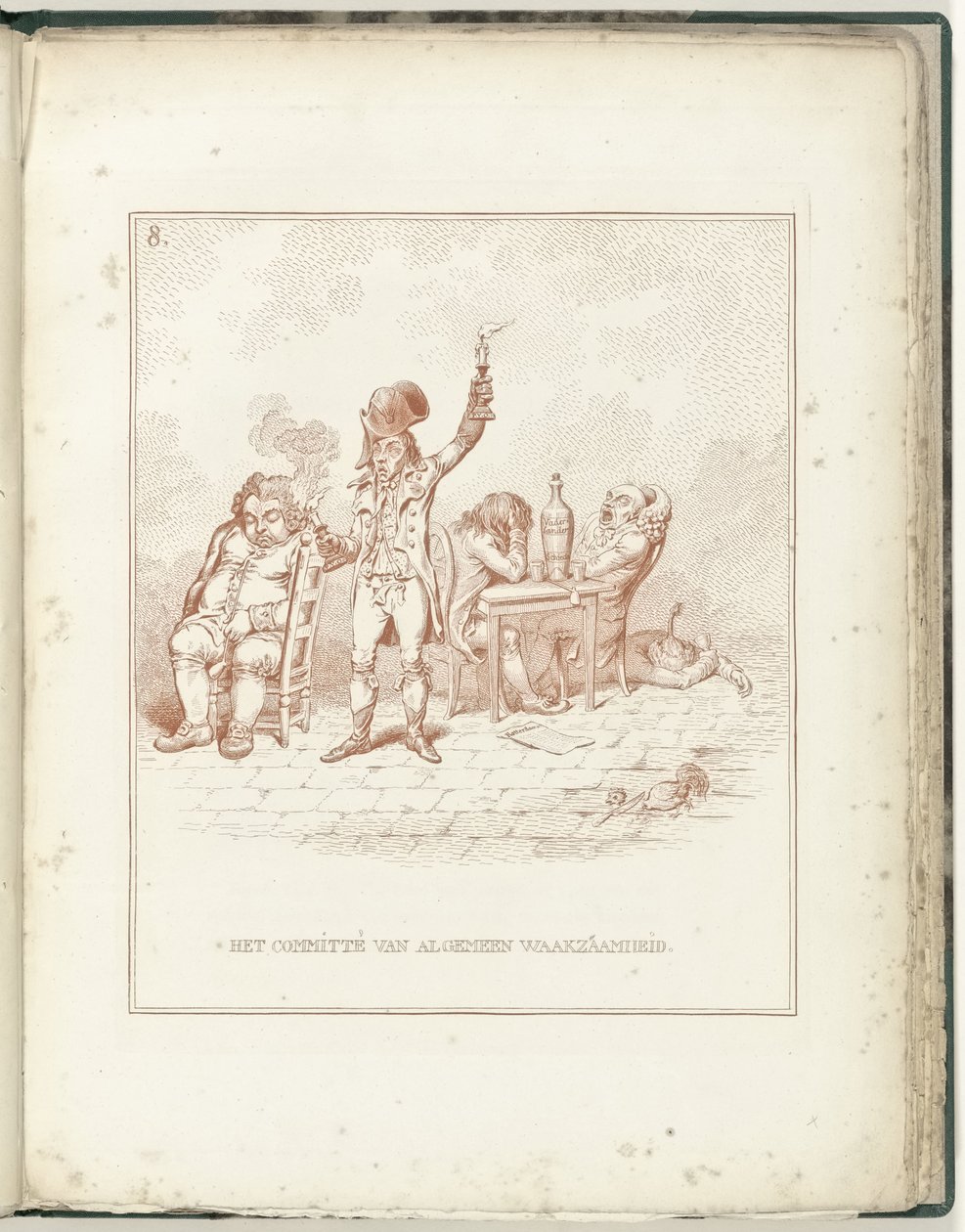 Általános Vigilancia Bizottság, 1795 Az általános éberségi bizottság (cím a tárgyban) Hollandia Regenerata (sorozat címe) alkotó: James Gillray (possibly)