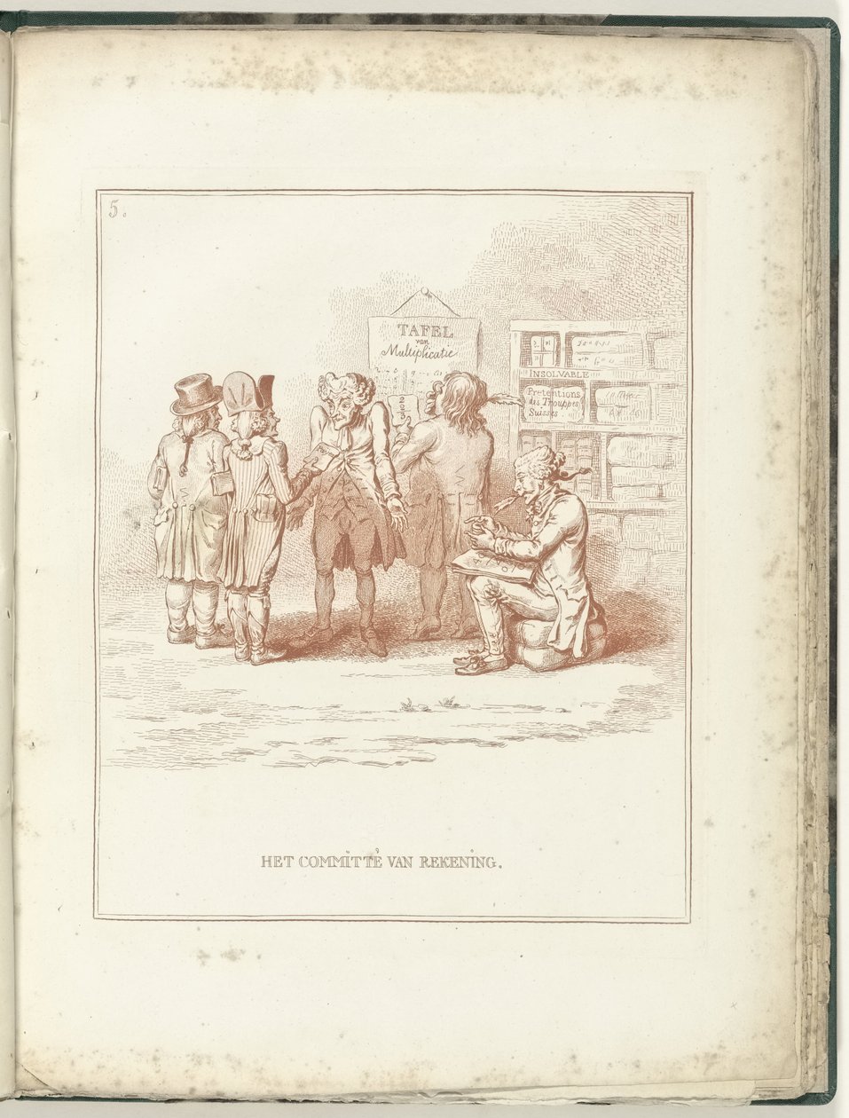 Számviteli Bizottság, 1795 Számviteli Bizottság (a tárgy megnevezése) Hollandia Regenerata (sorozat címe) alkotó: James Gillray (possibly)