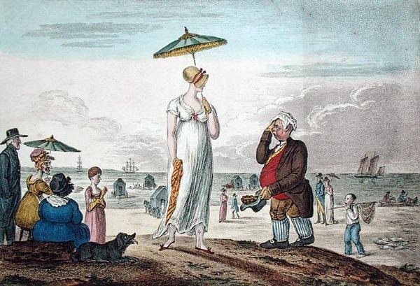 A nyugalom, Hannah Humphrey adta ki 1810-ben (kézzel színezett rézkarc) alkotó: James Gillray