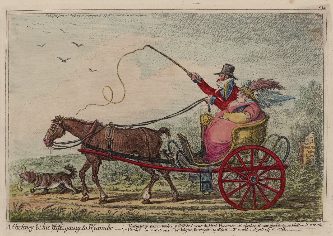 Egy Cockney és felesége Wycombe-ba megy alkotó: James Gillray