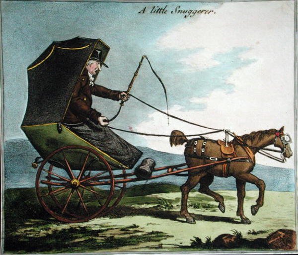A Little Snuggerer (kézzel színezett rézkarc) alkotó: James Gillray