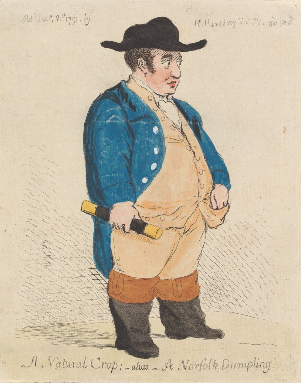 Természetes frizura - más néven - norfolki gombóc alkotó: James Gillray